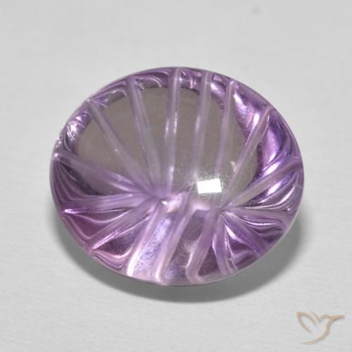 9.08克拉天然紫水晶，椭圆形，透明