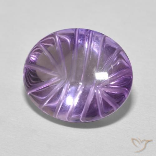 8.79克拉天然紫水晶，椭圆形，透明