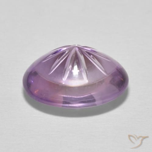 6.31克拉天然紫水晶，椭圆形，透明