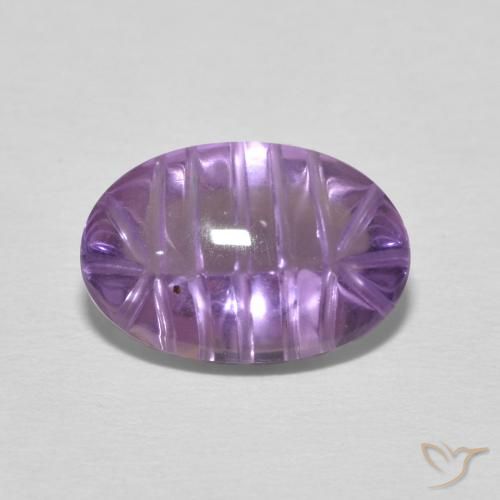3.59克拉天然紫水晶，椭圆形，透明
