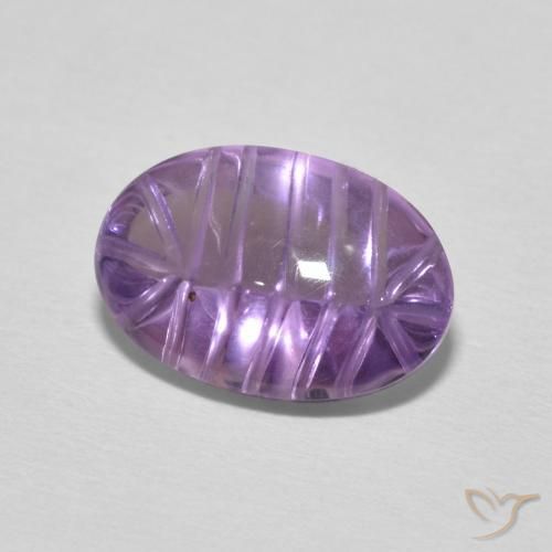 3.59克拉天然紫水晶，椭圆形，透明