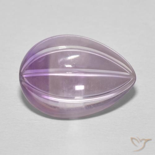 6.03克拉天然紫水晶，梨形，透明