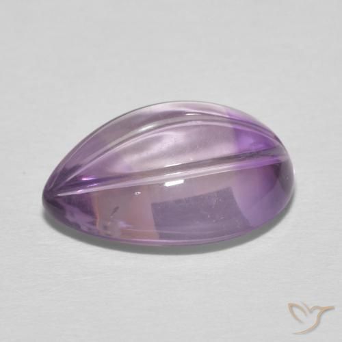 6.03克拉天然紫水晶，梨形，透明