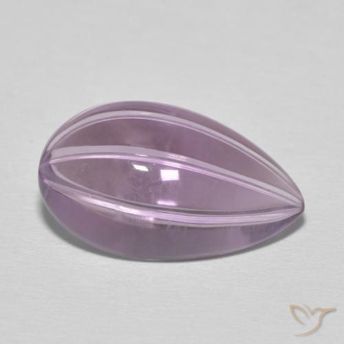 6.08克拉天然紫水晶，梨形，透明