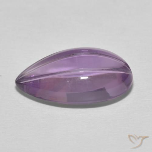 6.08克拉天然紫水晶，梨形，透明