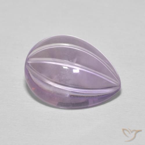 4.82克拉天然紫水晶，梨形，透明