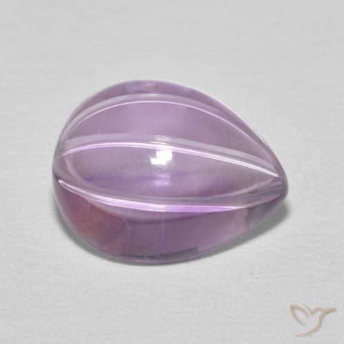 6.08克拉天然紫水晶，梨形，透明