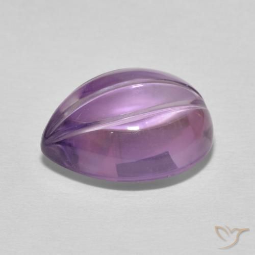 6.08克拉天然紫水晶，梨形，透明