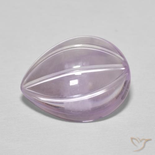 6.20克拉天然紫水晶，梨形，透明