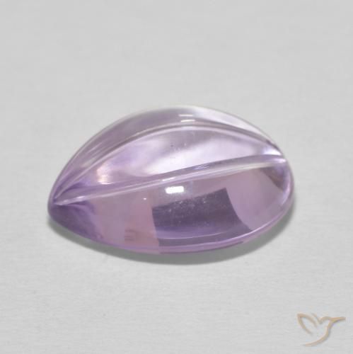 6.20克拉天然紫水晶，梨形，透明