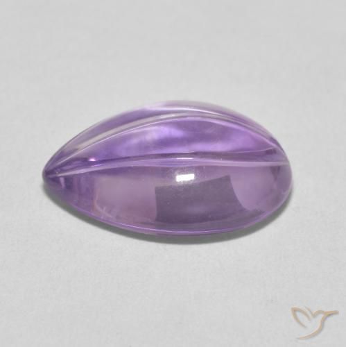 6.20克拉天然紫水晶，梨形，透明