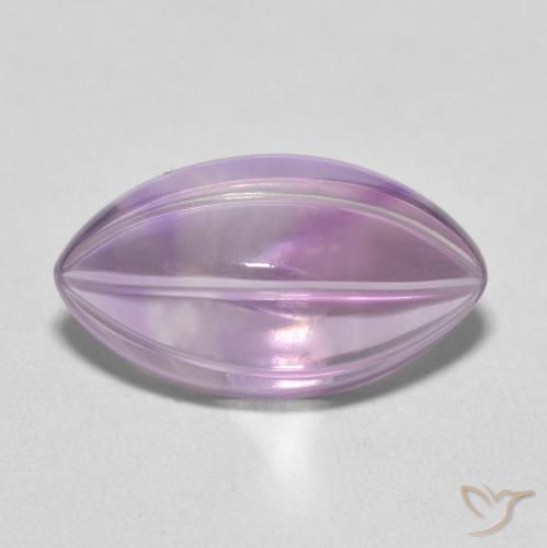 7.31克拉天然紫水晶，榄尖形，透明