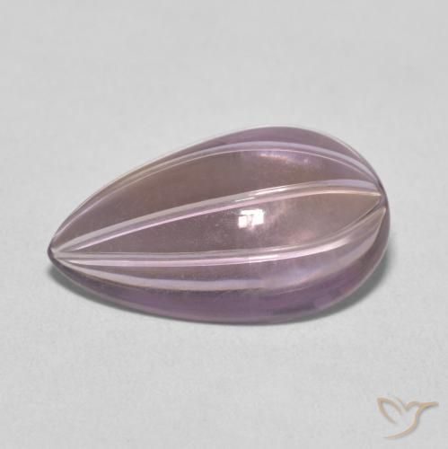 5.33克拉天然紫水晶，梨形，透明