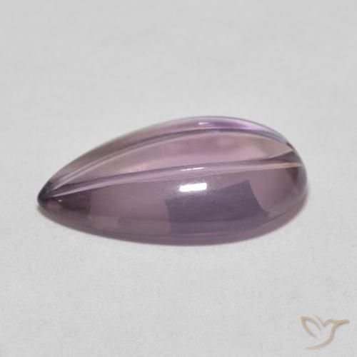 5.33克拉天然紫水晶，梨形，透明