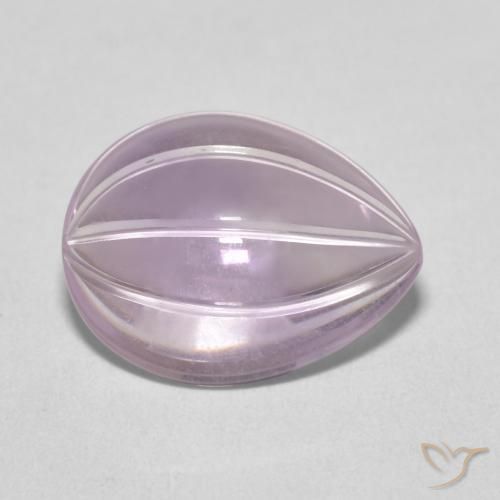 5.27克拉天然紫水晶，梨形，透明