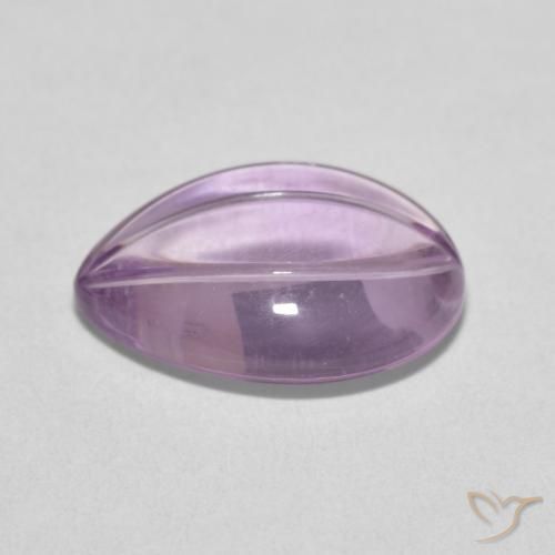 5.27克拉天然紫水晶，梨形，透明