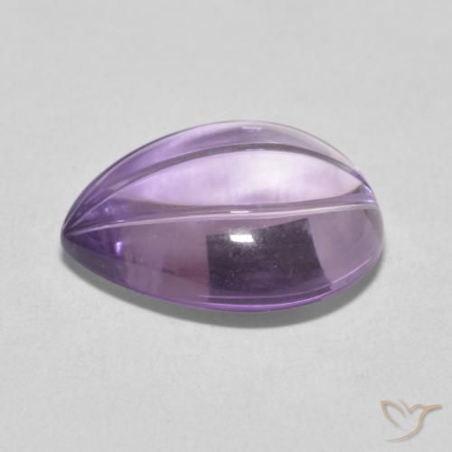 8.27克拉天然紫水晶，梨形，透明