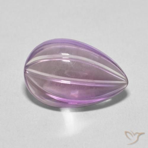 4.08克拉天然紫水晶，梨形，透明