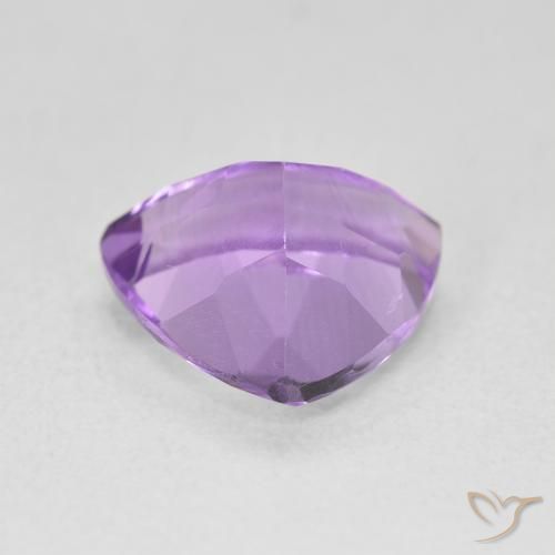 2.85克拉天然紫水晶，胖三角形，VVS-VS