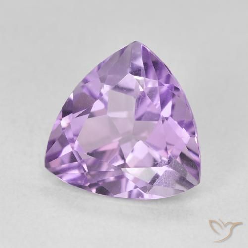 2.87克拉天然紫水晶，胖三角形，VVS-VS
