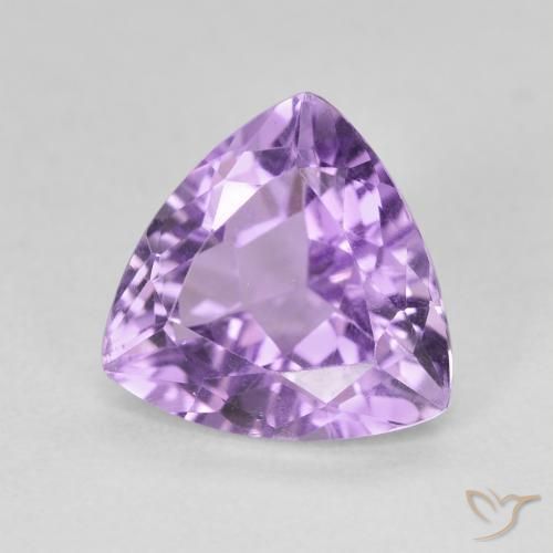 2.88克拉天然紫水晶，胖三角形，VS