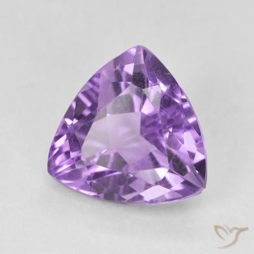 2.93克拉天然紫水晶，胖三角形，VS