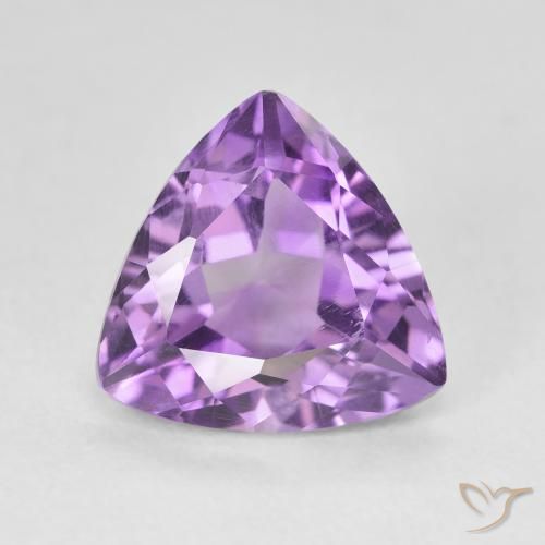 2.94ct 天然 紫色紫罗兰色 紫水晶, 胖三角形, VS