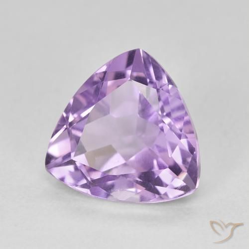 2.98克拉天然紫水晶，胖三角形，VS