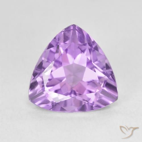 2.88克拉天然紫水晶，胖三角形，VS