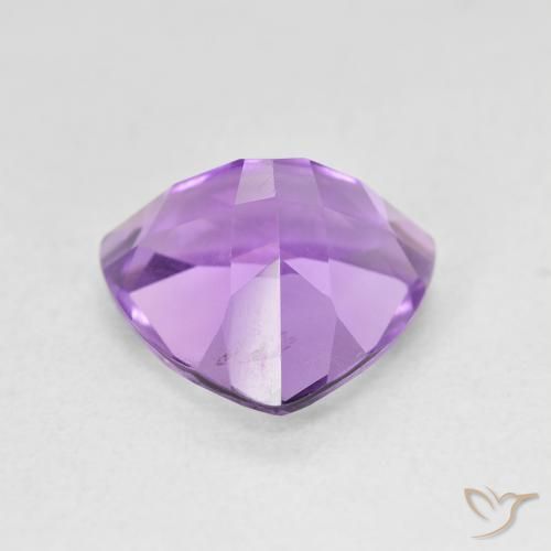 2.88克拉天然紫水晶，胖三角形，VS