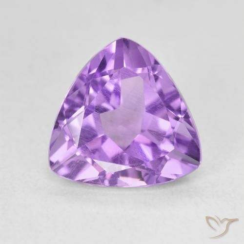 3.02ct 天然 鲜艳的紫罗兰 紫水晶, 胖三角形, VS