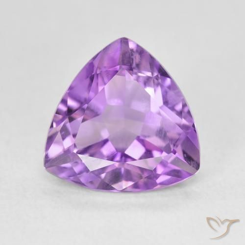 3.06ct 天然 中紫 紫水晶, 胖三角形, VS