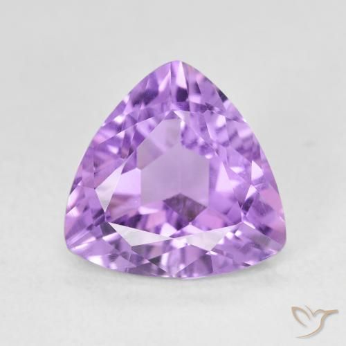 2.89克拉天然紫水晶，胖三角形，VS