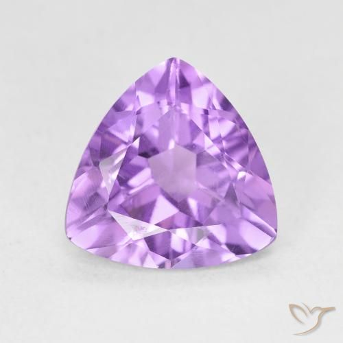 2.62ct 天然 粉紫罗兰色 紫水晶, 胖三角形, VS