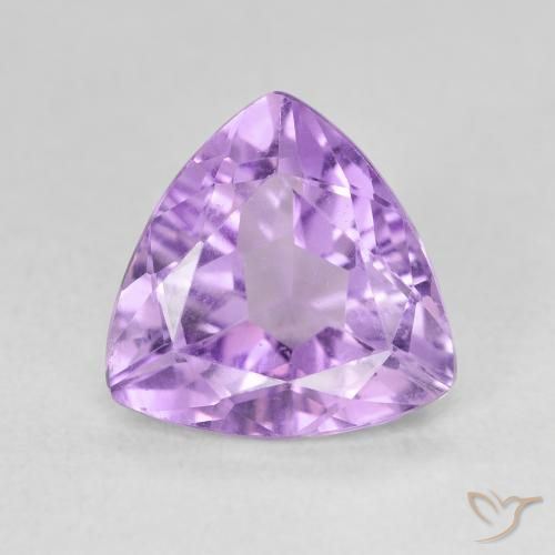 2.73ct 天然 鸢尾紫 紫水晶, 胖三角形, VVS