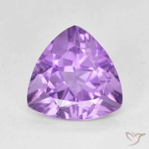 2.87克拉天然紫水晶，胖三角形，VVS