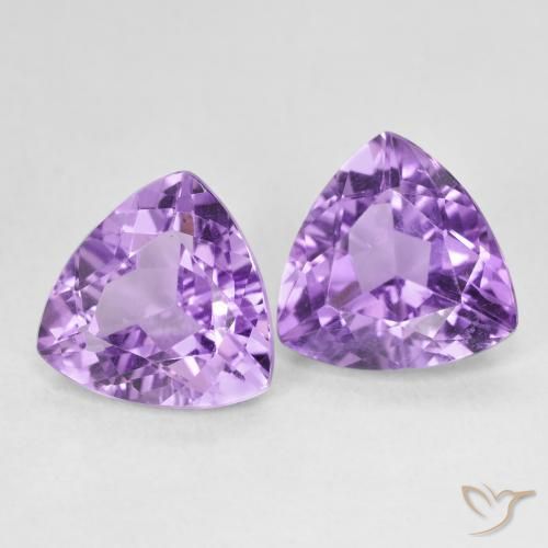 5.84克拉天然紫水晶，胖三角形，VS