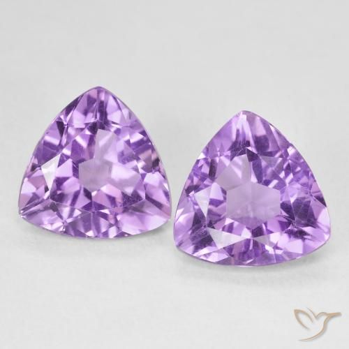 5.57ctw 天然 中紫 紫水晶, 胖三角形, VS