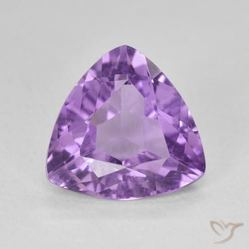 2.75克拉天然紫水晶，胖三角形，VVS-VS