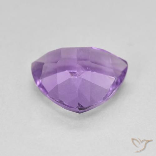 2.75克拉天然紫水晶，胖三角形，VVS-VS