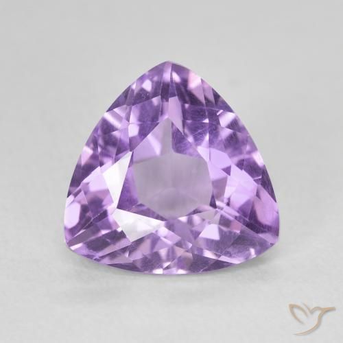 2.85克拉天然紫水晶，胖三角形，VVS-VS