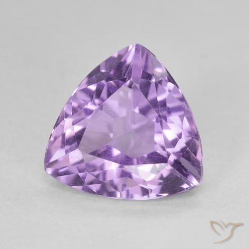 2.86克拉天然紫水晶，胖三角形，VVS-VS