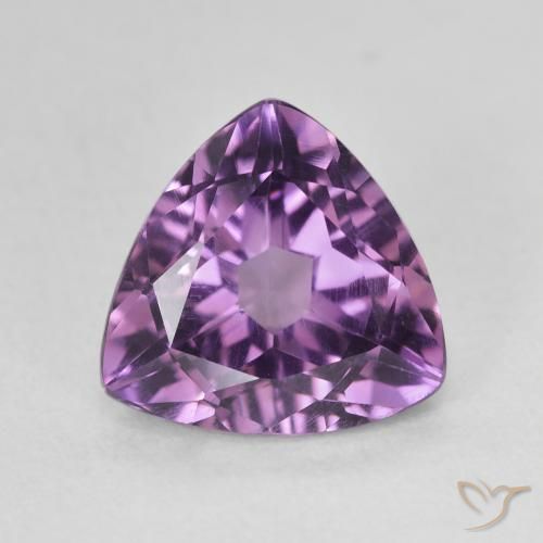 2.87克拉天然紫水晶，胖三角形，VVS-VS