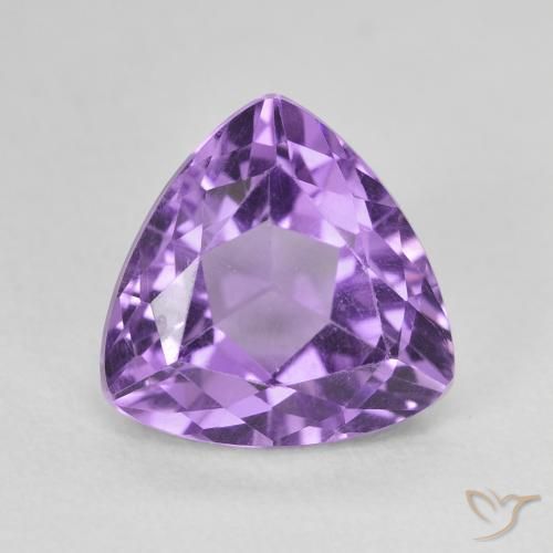 3.16克拉天然紫水晶，胖三角形，VVS-VS