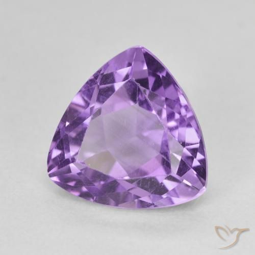 3.16克拉天然紫水晶，胖三角形，VVS-VS