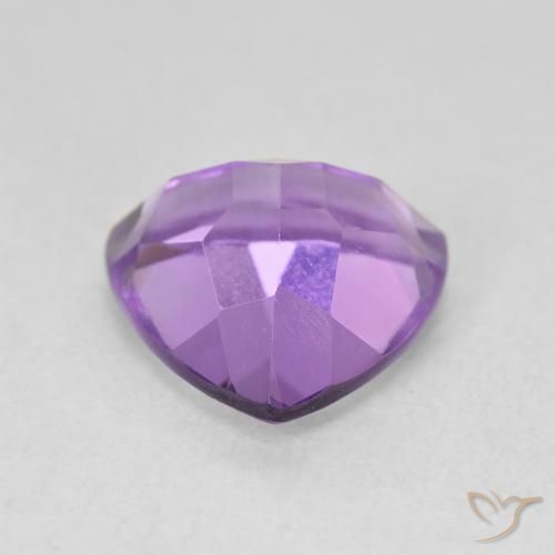 3.12克拉天然紫水晶，胖三角形，VVS-VS