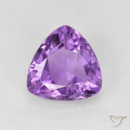 2.70ct 天然 强烈的紫罗兰色 紫水晶, 胖三角形, VVS-VS