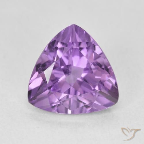 3.07ct 天然 紫色紫罗兰色 紫水晶, 胖三角形, VVS-VS