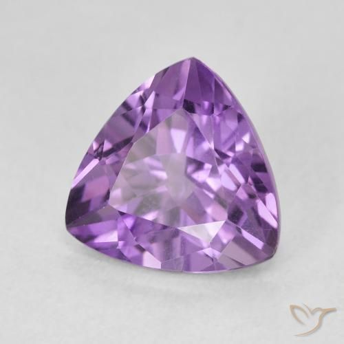 3.07克拉天然紫水晶，胖三角形，VVS-VS