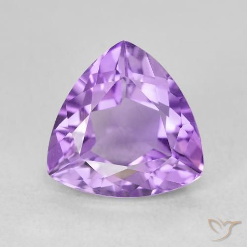3.11ct 天然 紫色紫罗兰色 紫水晶, 胖三角形, VVS-VS